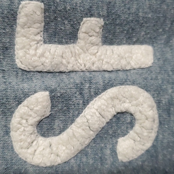 Gap sweatshirt women's size medium M blue white arrows G A P SF - Picture 3 of 8